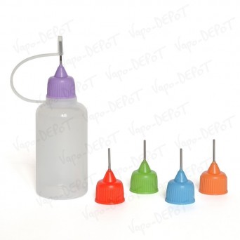 Flacon-Aiguille 30 ml - Bouchon couleur Flacon-Aiguille 30 ml - Bouchon couleur