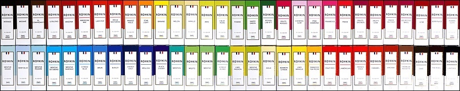 Vapo-DEPOT propose la gamme complète des 60 saveurs de e-liquide Roykin 10 ml