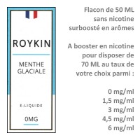 Roykin Menthe Glaciale grand flacon 50-70 ML