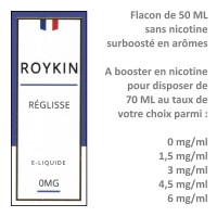 Roykin Réglisse grand flacon 50-70 ML