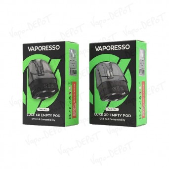 Pack de 2 cartouches vides Vaporesso Luxe XR 5 ML Pack de 2 cartouches vides Vaporesso Luxe XR 5 ML