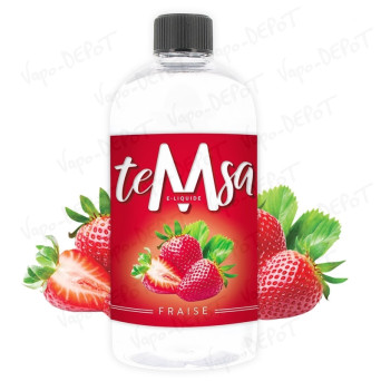 E-liquide TEMSA FRAISE 500 ML pr&ecirc;t &agrave; booster